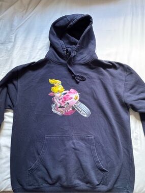 **NOT OFFICIAL** Unisex Pullover Hoodie feat. Princess Peach • Navy